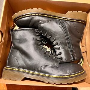 Dr. Martens Black Kids Boots